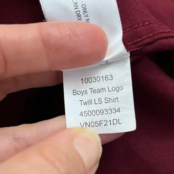 Ariat Boys Team Logo Twill Shirt XL Button Down Red Western Cowboy Rodeo Youth - Picture 9 of 10